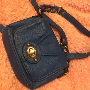 Blue cross body purse by French connection